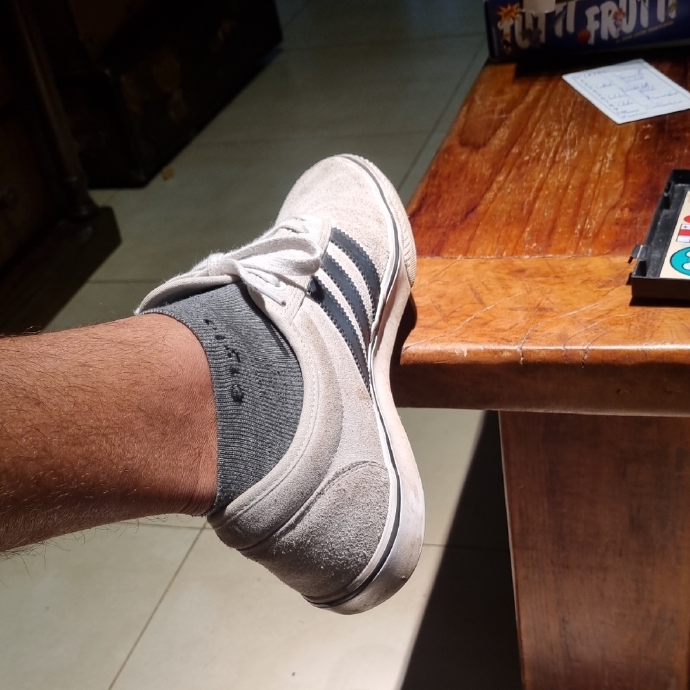 Adidas Gray and Black Sneakers